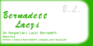 bernadett laczi business card